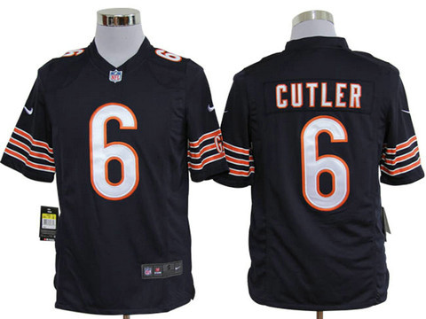 NFL North Chicago Bears Cutler 6 Blue Nike Game Nike Nfl jersey
